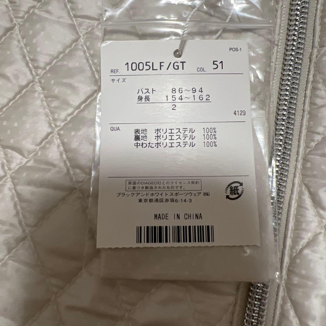 Black & White レディース ベスト ホワイト