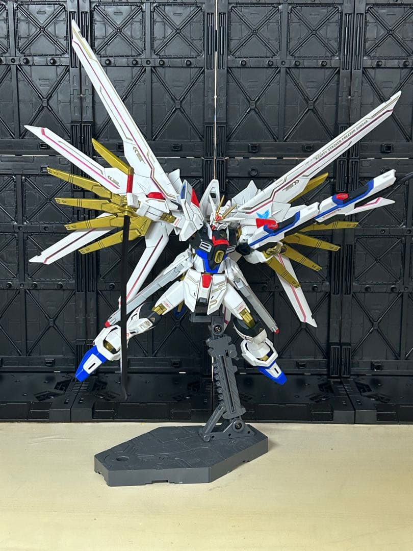 マイティーストライクフリーダムガンダム　塗装完成品　部分塗装　HG