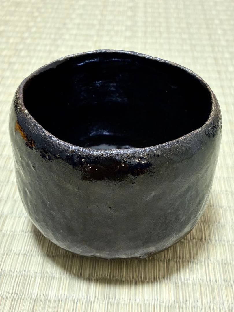 加藤亮太郎　引出黒茶碗　「瀬戸黒 茶碗」