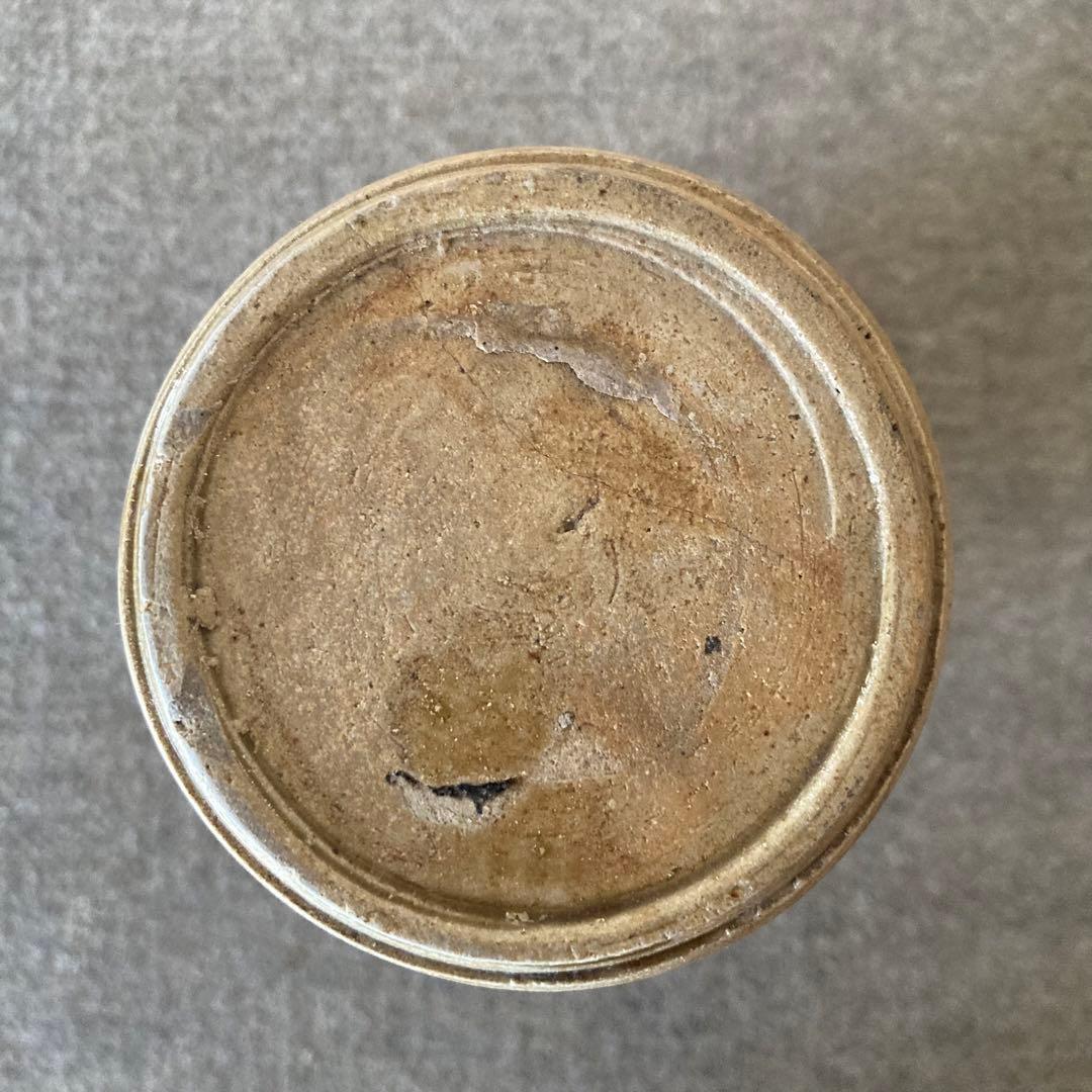 美濃　古陶　骨董　古美術　瓶　蓋付　灰釉　古窯　埋蔵文化財　発掘　出土　陶器