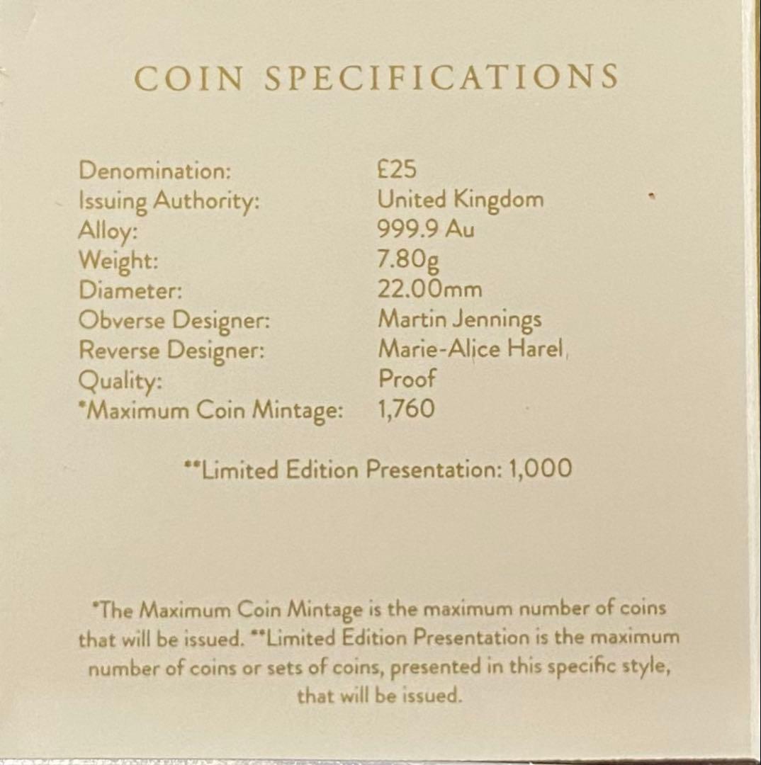 ☆のんちゃん☆2024イギリス ブリタニア プルーフ1/4 オンス