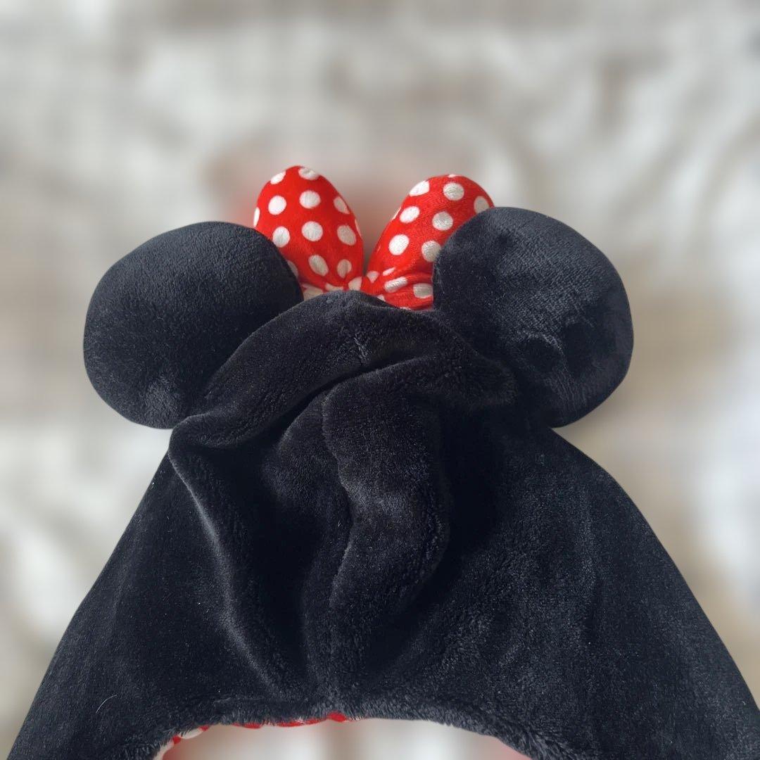 ディズニー　ミニー　マフラーキャップ ファンキャップ　手袋