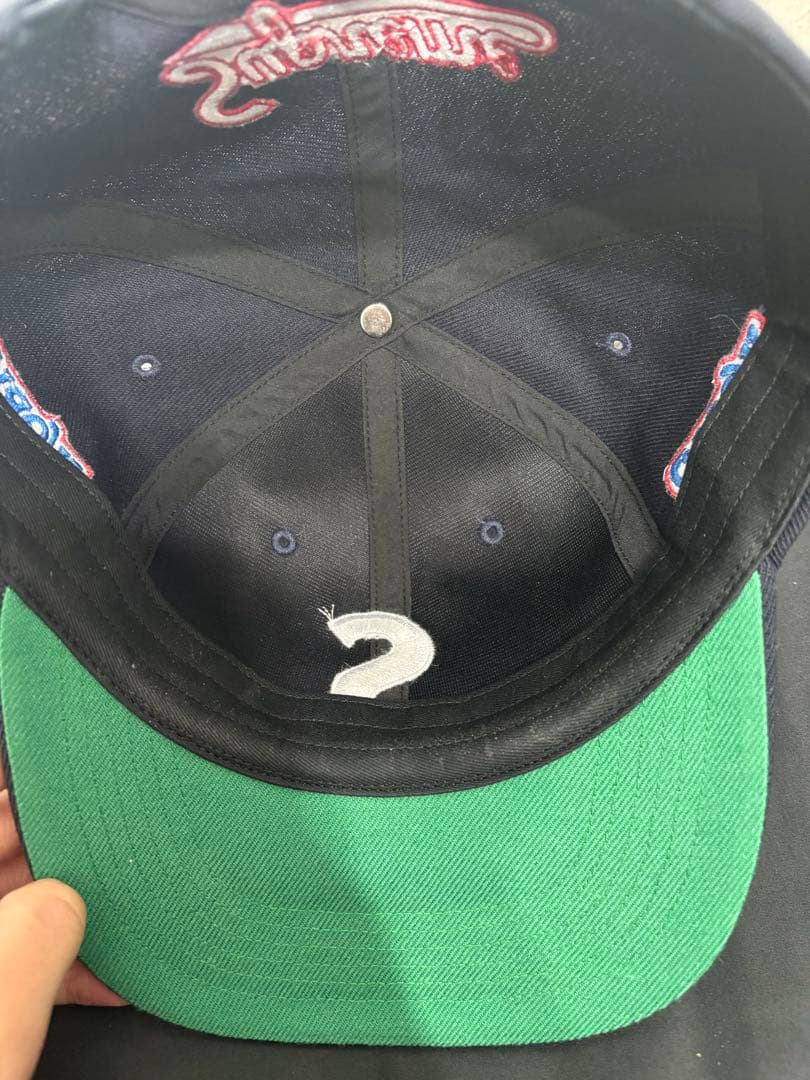 SUPREME World Famous S Logo キャップ　ネイビー