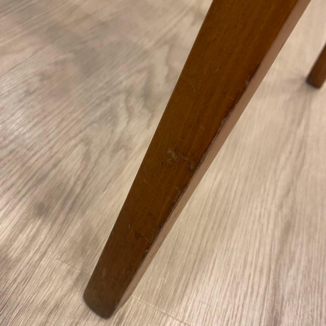 秋田木工　曲げ木スタッキングスツール　黒　椅子　アンティーク剣持勇