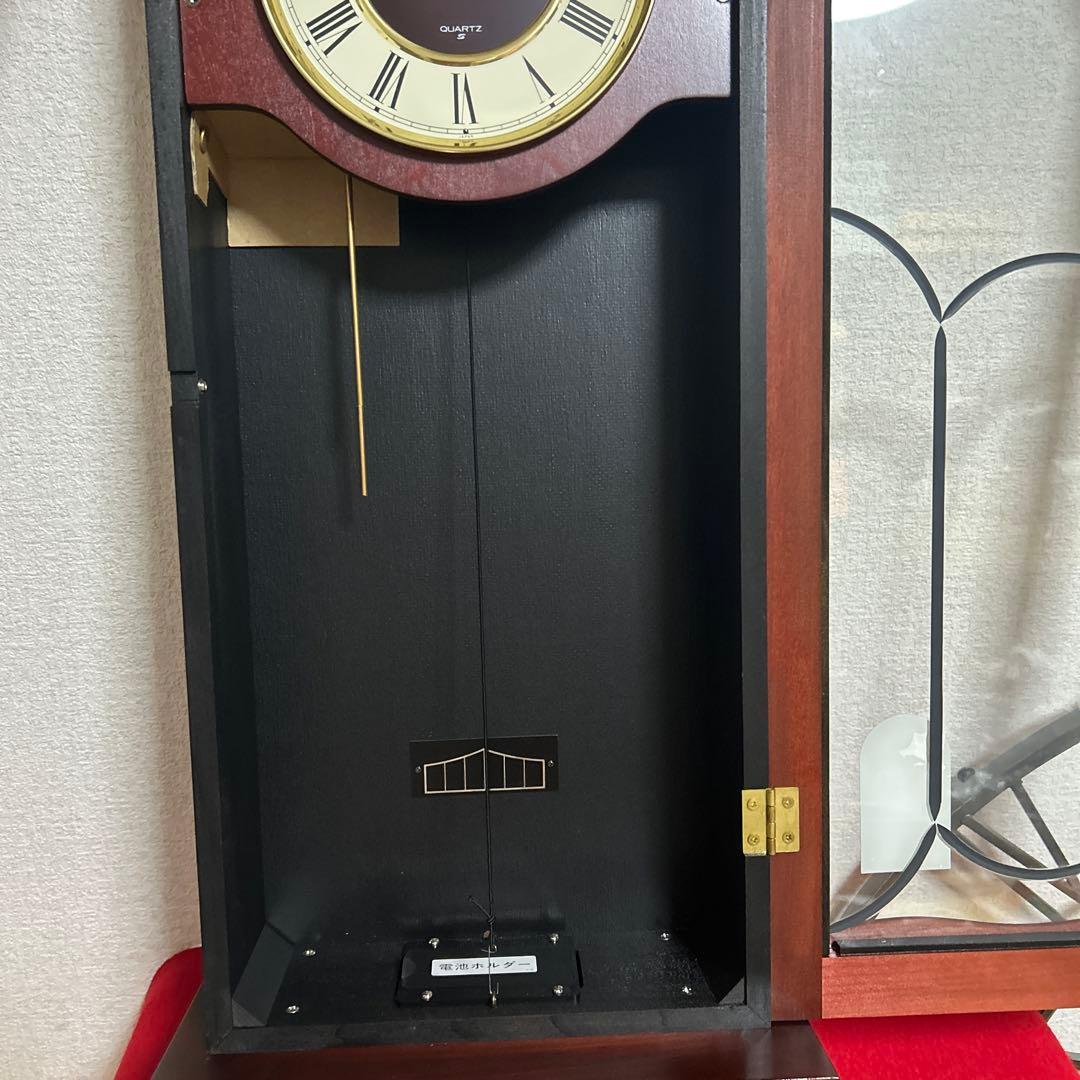 か*ん様 未使用　希少　セイコークォーツ　クロック　振り子時計　レトロ　服部 P