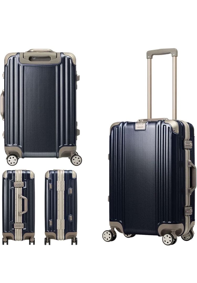 ネイビー アルミニウム合金 キャリーケース