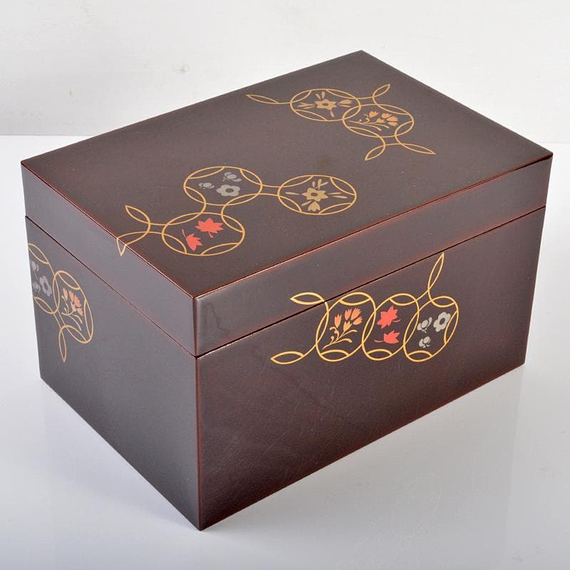 輪島塗　宗陽造　七宝蒔絵　茶箱　茶筅筒　茶碗など　四点　一式　M　R6237