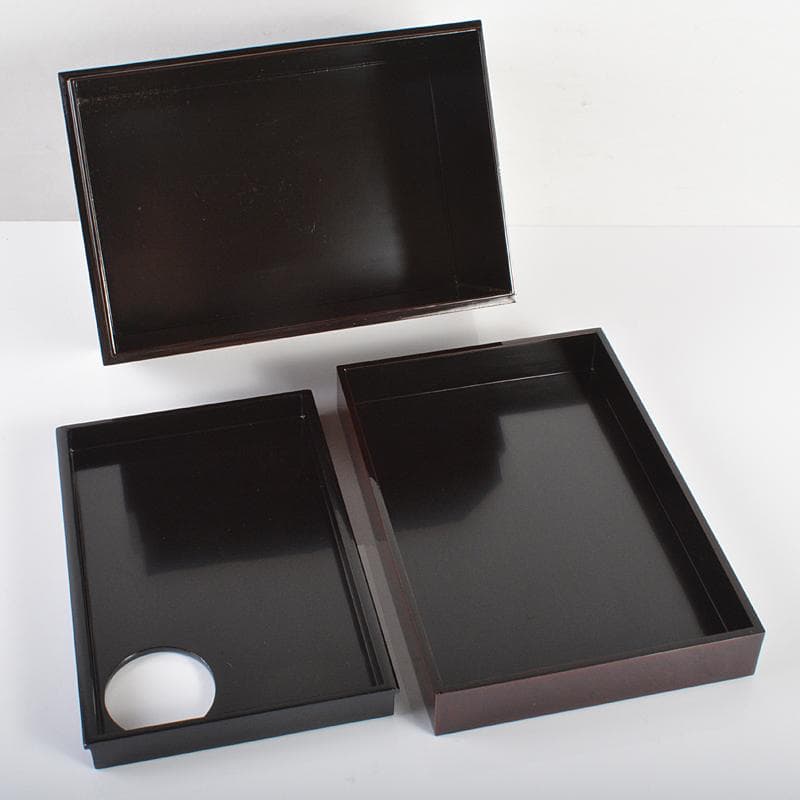 輪島塗　宗陽造　七宝蒔絵　茶箱　茶筅筒　茶碗など　四点　一式　M　R6237