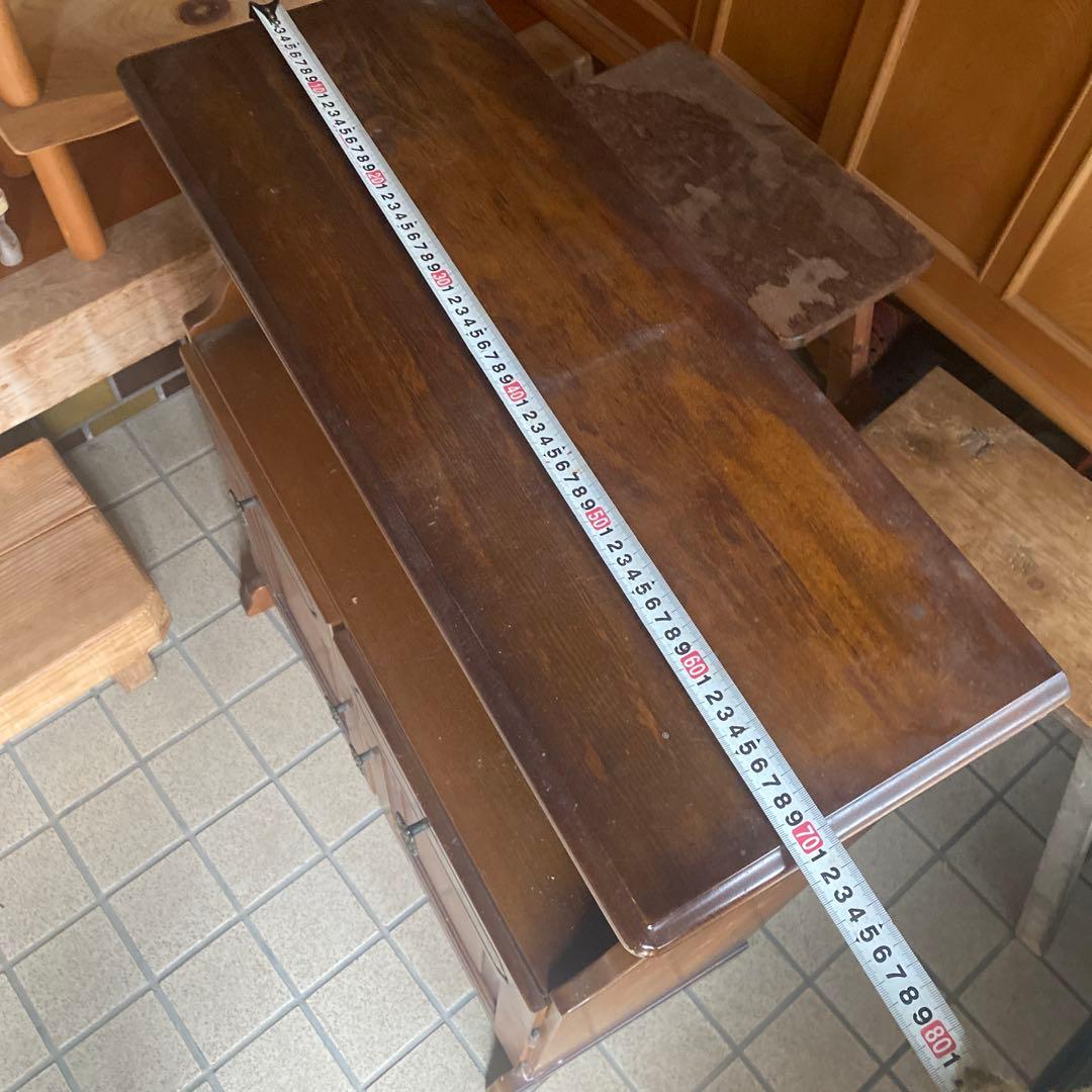 昭和レトロ　アンティーク調　木製キャビネット 幅約70cm 洋風　カリモク