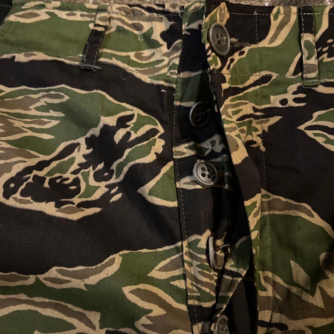 60S ベトナム戦　実物　タイガーストライプ　パンツ　ビンテージ　ミリタリー