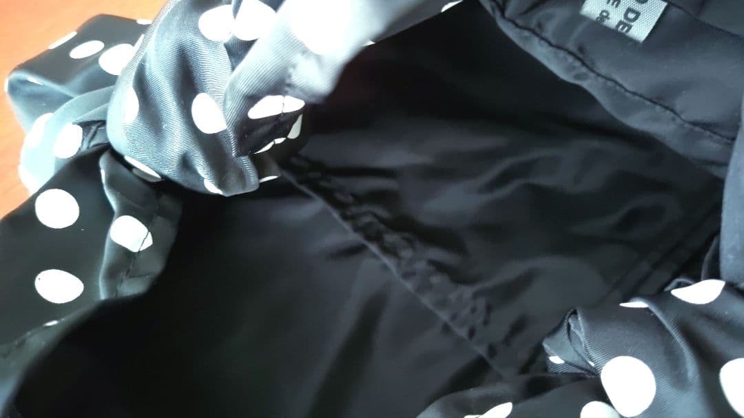 コムデギャルソン　グッドデザインショップ　ドット＆リボンバッグ　ブラック