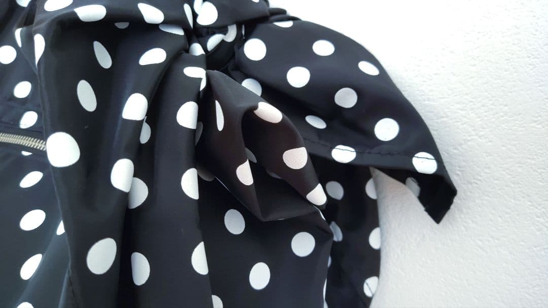 コムデギャルソン　グッドデザインショップ　ドット＆リボンバッグ　ブラック