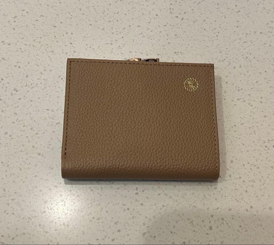 皇居　本革財布　がま口　モカブラウン　大安吉日購入