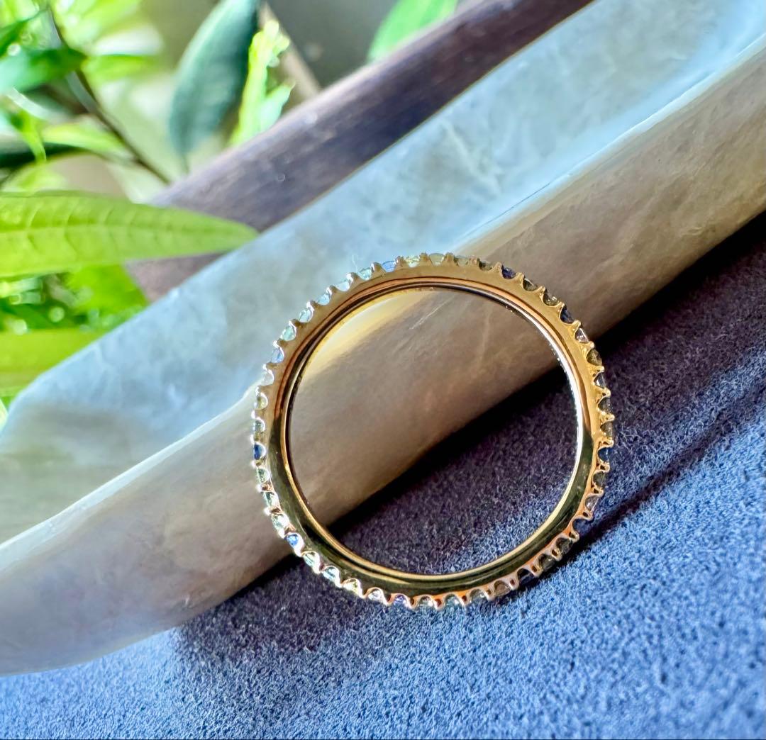 ポンテヴェキオ◆カリーナ*9号*サファイアリング*フルエタニティ*K18ダイヤ