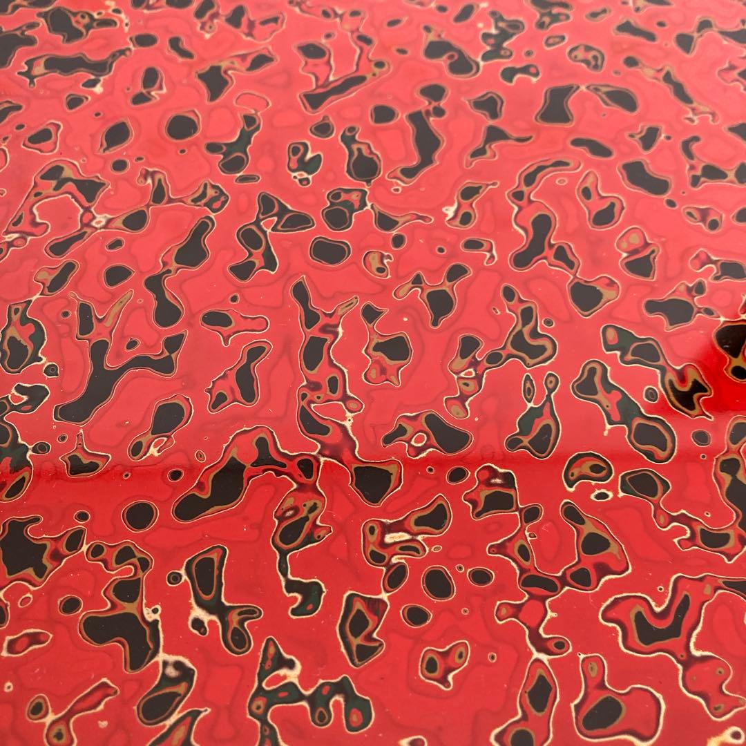 お盆　津軽塗　長手盆　角盆　トレイ　 唐塗 赤　雑貨　初節句　ひなまつり