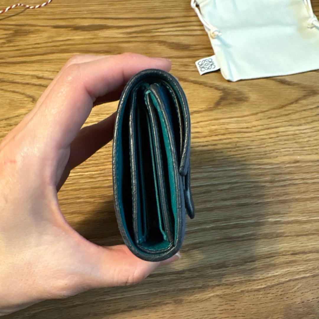 【ビジー】LOEWE バーティカル　スモール　ウォレット　廃盤カラー