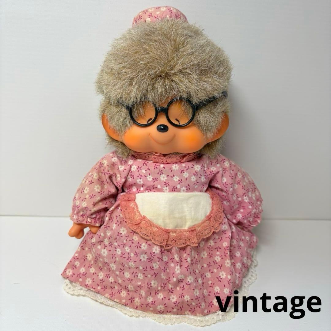 1980年 ビンテージ おばあさん モンチッチ monchhichi 0550