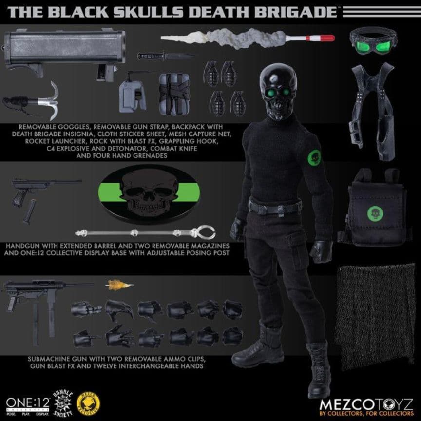 メズコ 直販限定 ワン12 ブラックスカル（ mezco one 12