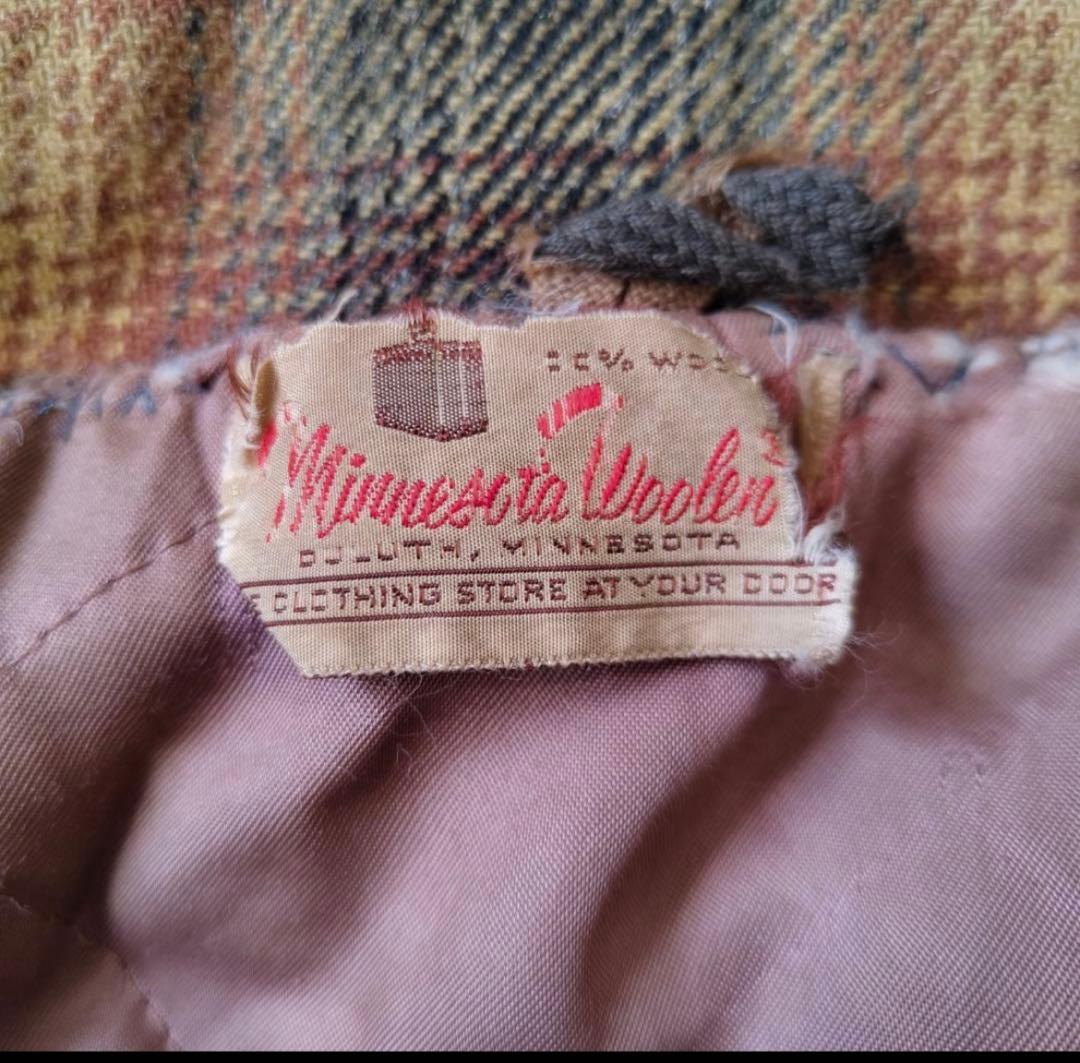 50s 60s オンブレ チェック ウールジャケット CPOジャケット