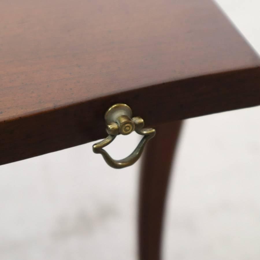 フレンチアンティーク調 サービングテーブル スライド天板付き サイドテーブル