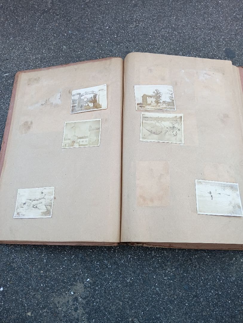 満州の古い写真７０枚、貼り付け、戦争、戦前、生写真