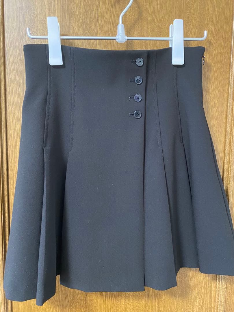 SNIDEL サイドプリーツスカショーパン　ブラック