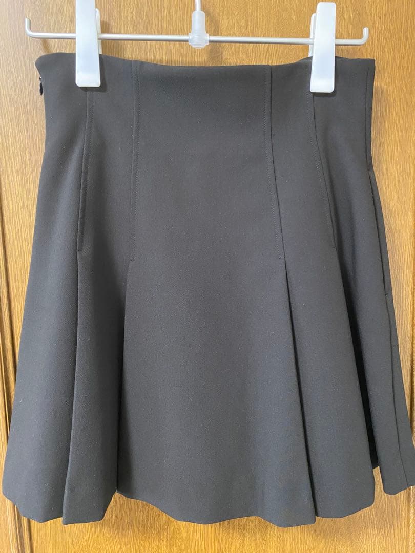 SNIDEL サイドプリーツスカショーパン　ブラック