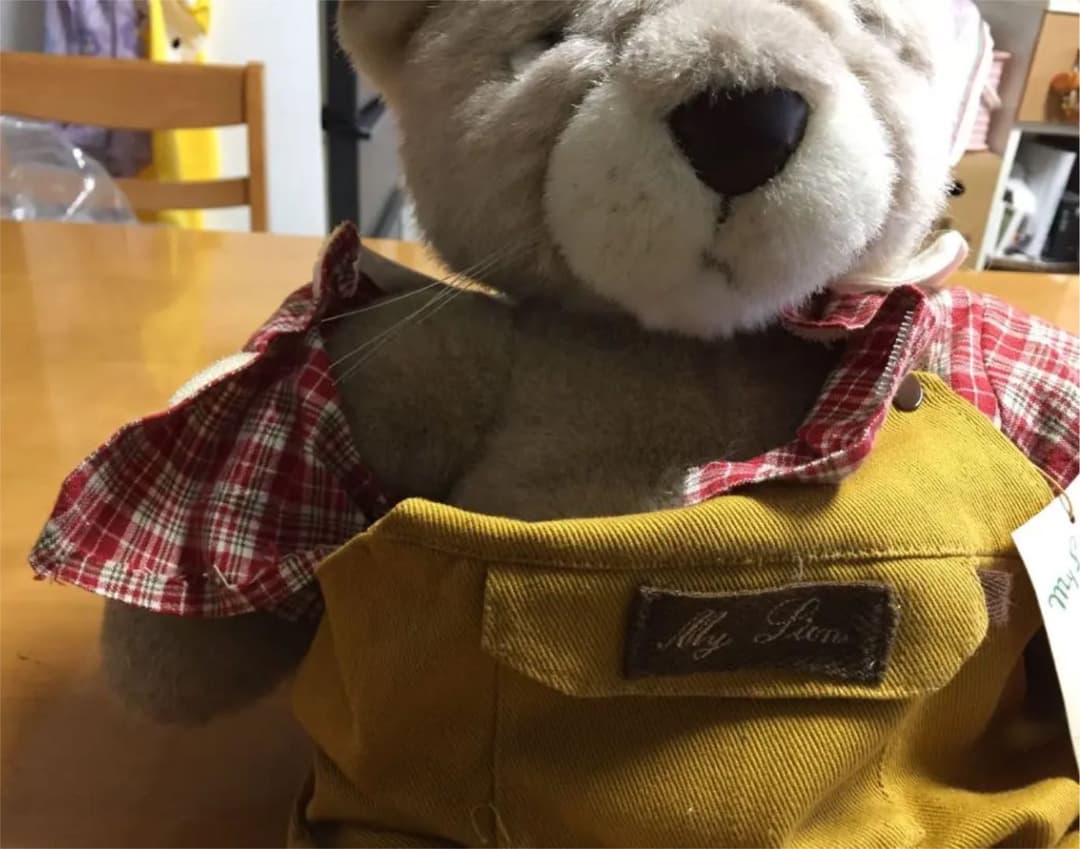 タグつき　ビンテージ　昭和レトロ　日本製　くま　男の子　洋服あり　ぬいぐるみ