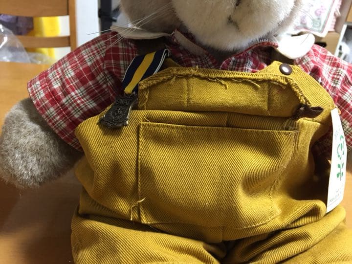 タグつき　ビンテージ　昭和レトロ　日本製　くま　男の子　洋服あり　ぬいぐるみ