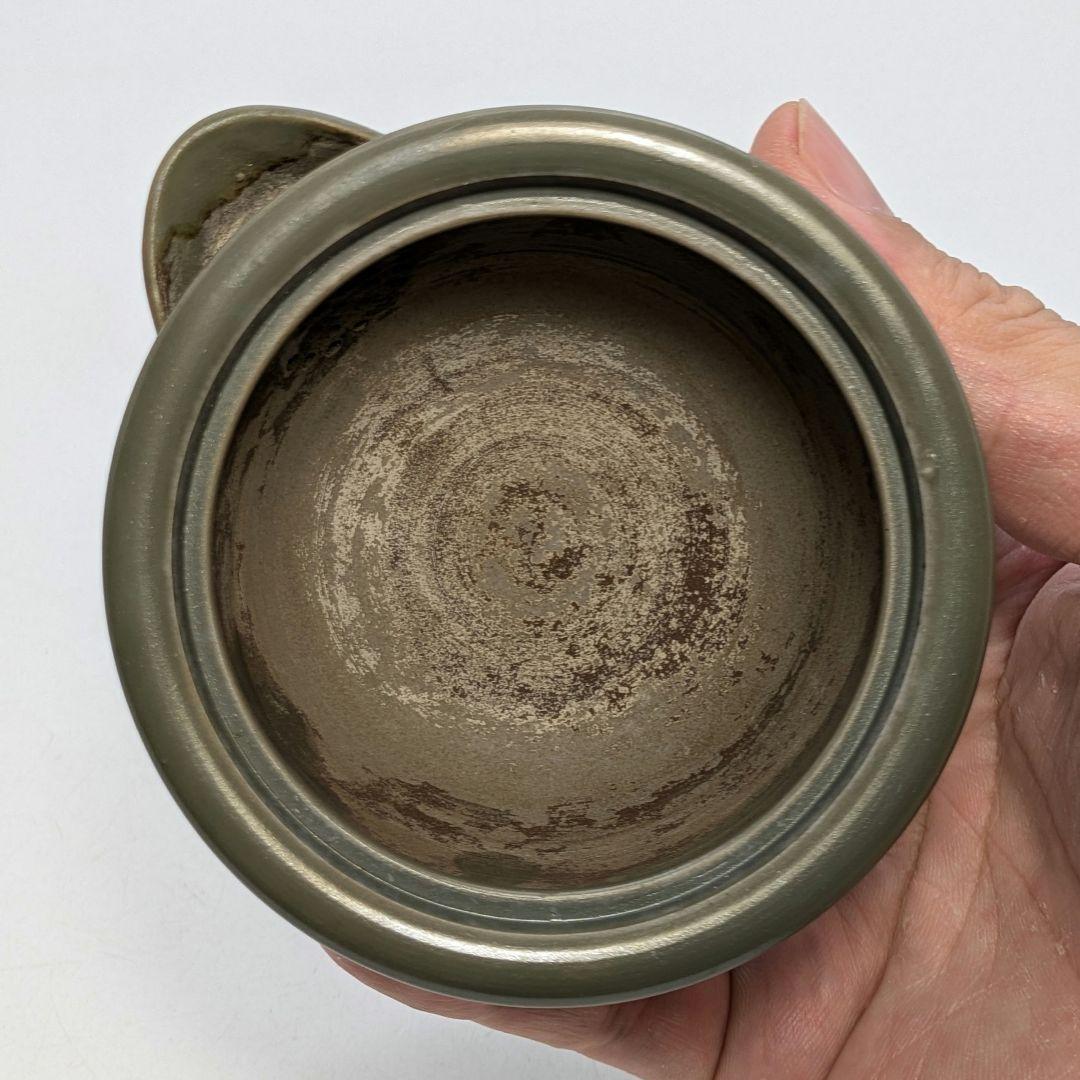 藤田龍峰 青備前石目煎茶器（宝瓶・湯冷まし・煎茶碗5客） 合箱合布 備前焼 急須