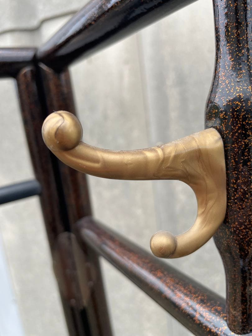 稀少/古道具/当時物/無垢材/木製/衣紋掛け/衣桁/着物掛け/25