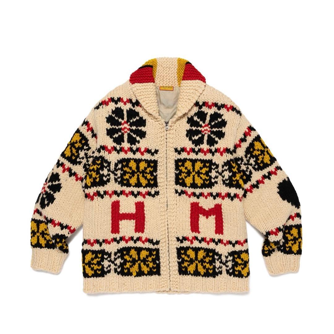 h*p様 未使用 HUMANMADE カウチンニットジャケット M ウール CO