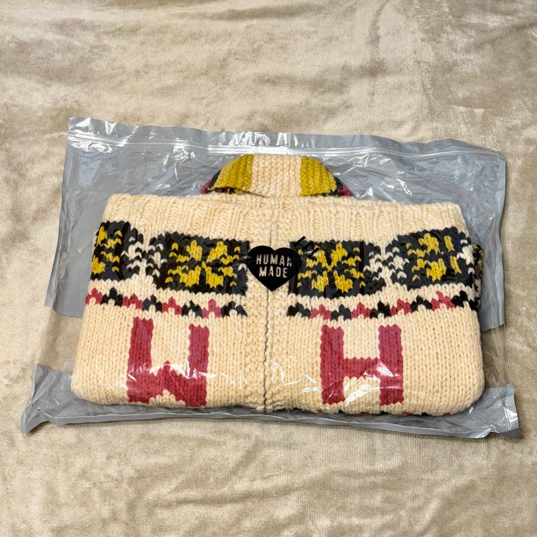 h*p様 未使用 HUMANMADE カウチンニットジャケット M ウール CO