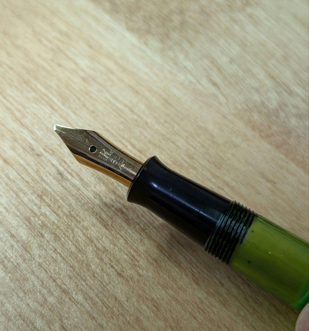 ペリカン万年筆 100 グリーンマーブル 1938-40年代？