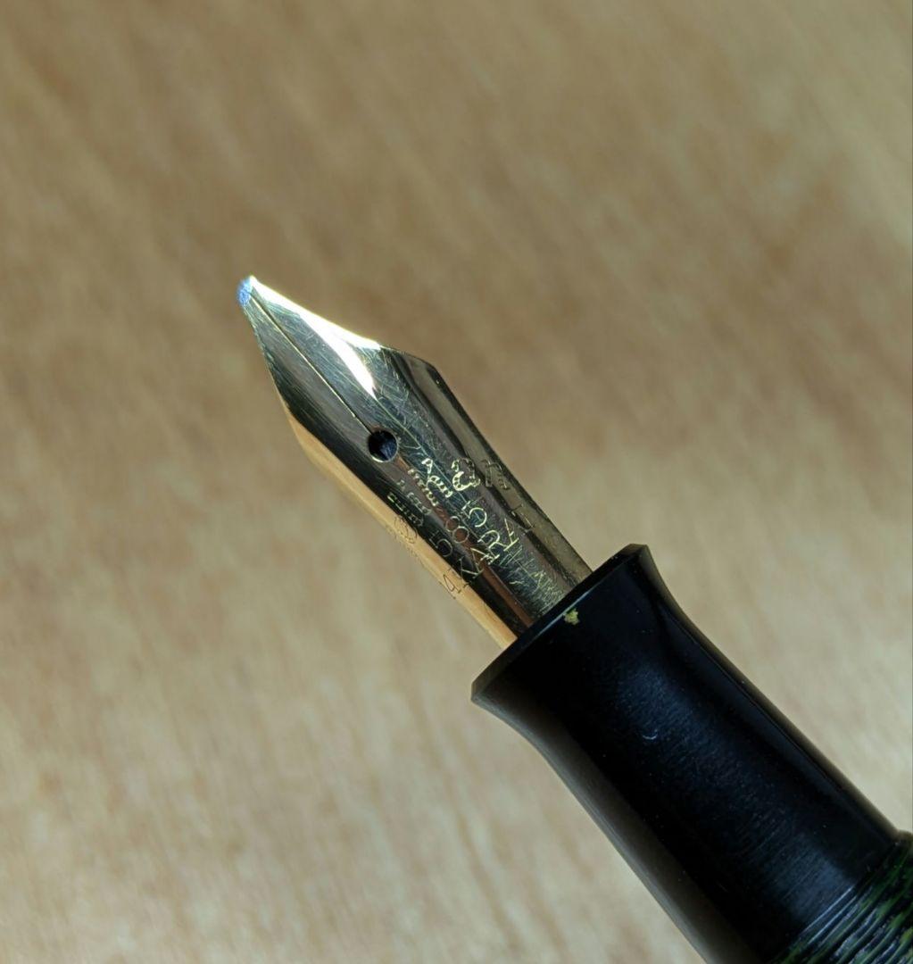 ペリカン万年筆 100 グリーンマーブル 1938-40年代？