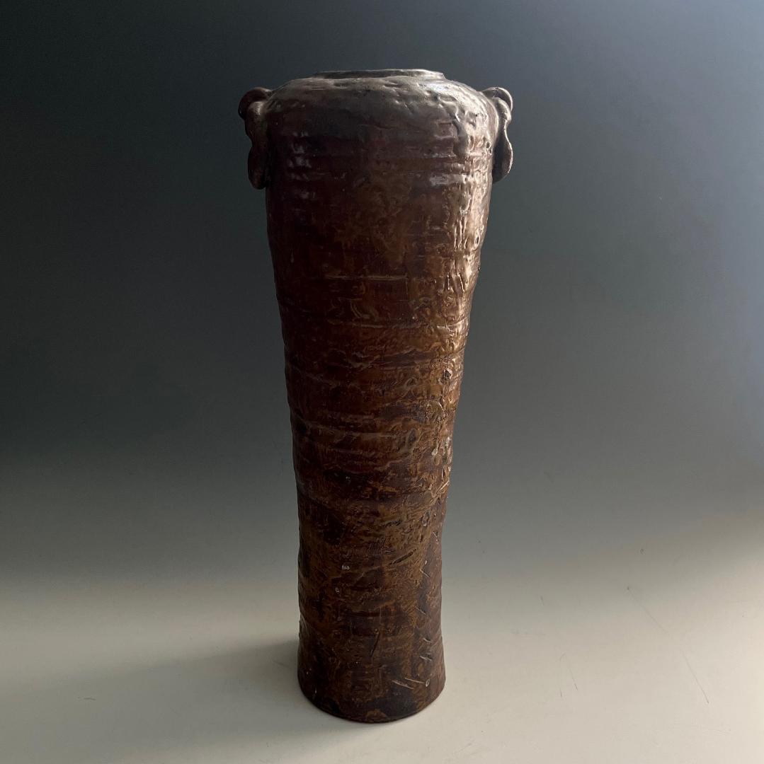 花器 耳付花入 陶器 民藝 伝統工芸 SN25