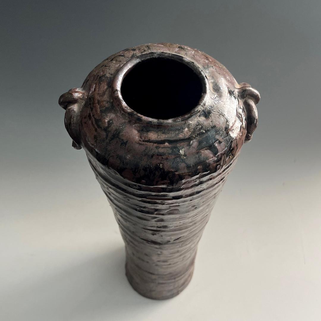 花器 耳付花入 陶器 民藝 伝統工芸 SN25