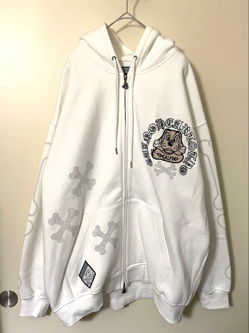 【RT-45245 専用】GALFY ピカピカ骨骨パーカー　中型犬