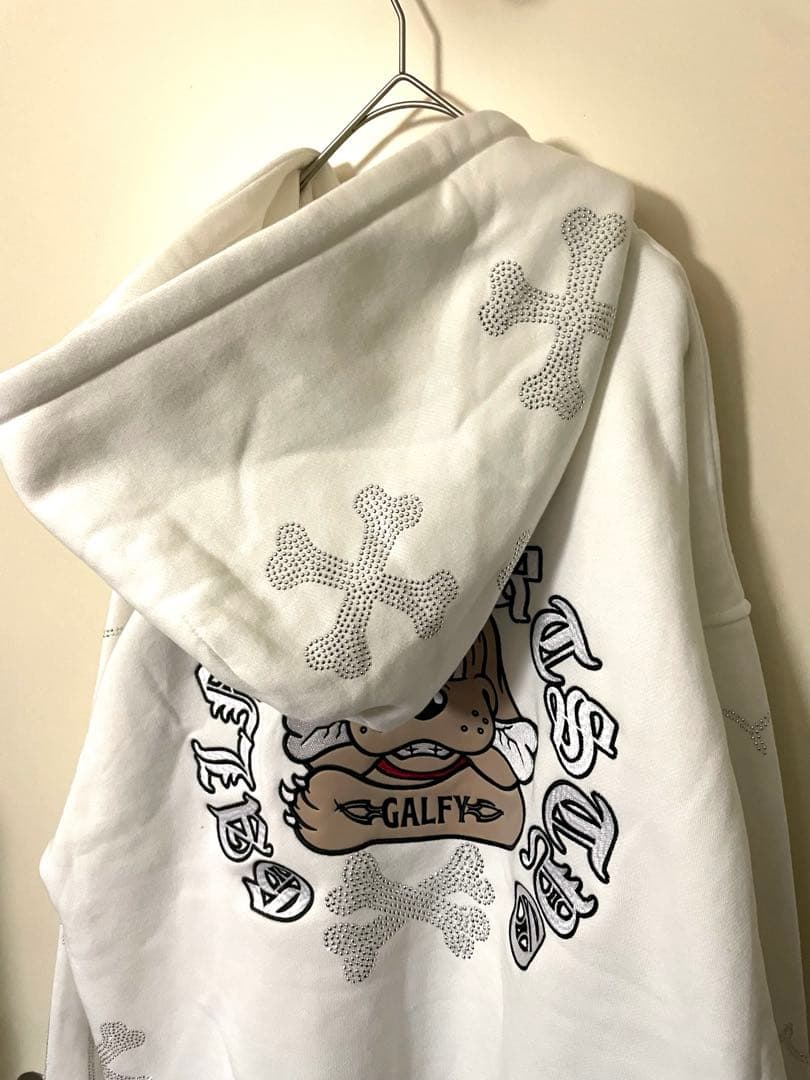 【RT-45245 専用】GALFY ピカピカ骨骨パーカー　中型犬