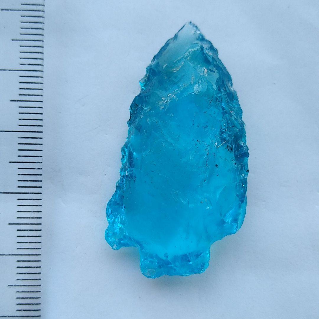 石器　ブルートパーズ？ 177 オブシディアン 石器　尖頭器　模写