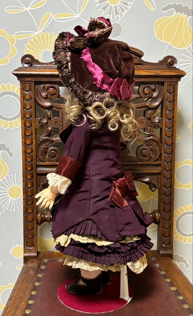 アンティークビスクドール ドレス&ボネセット