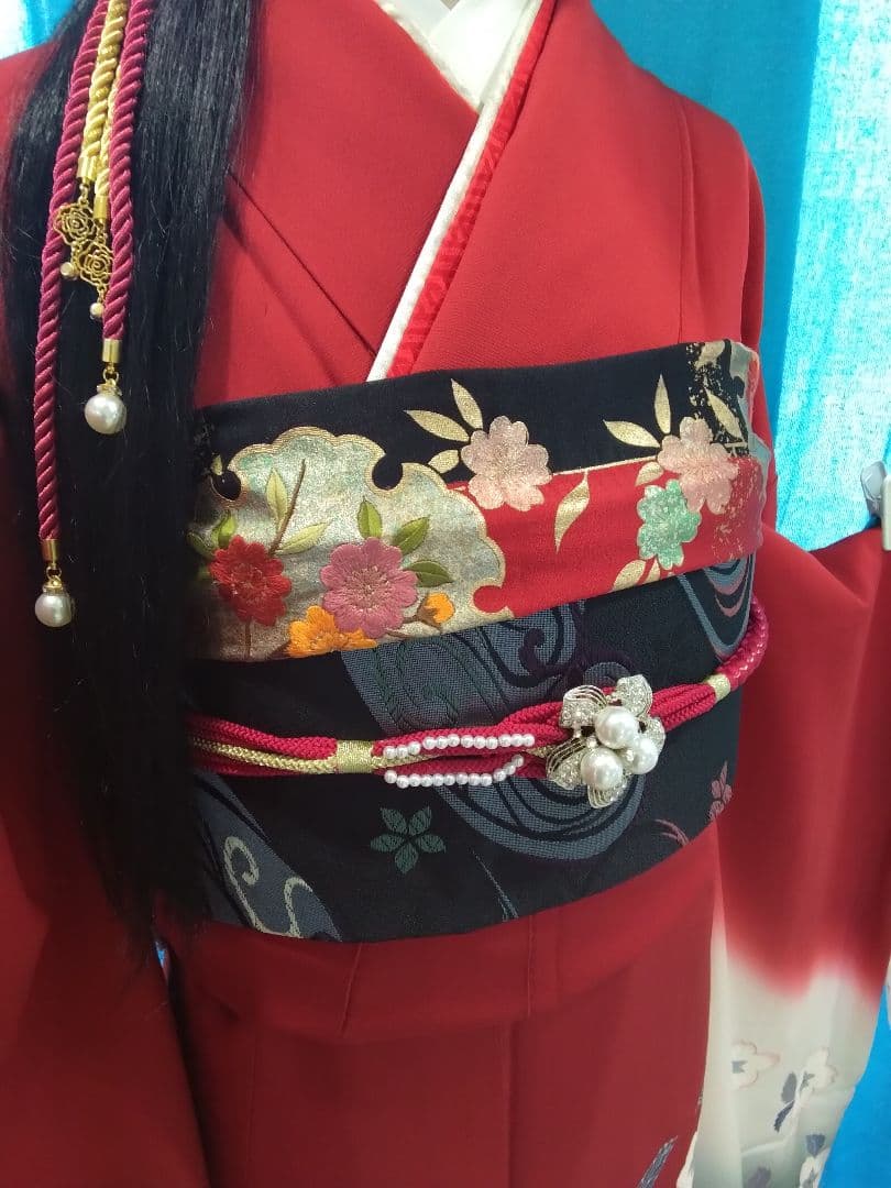 振袖フルセット、正絹振袖成人式、重ね衿、帯揚げ帯締め、袋帯、長襦袢、ガード加工