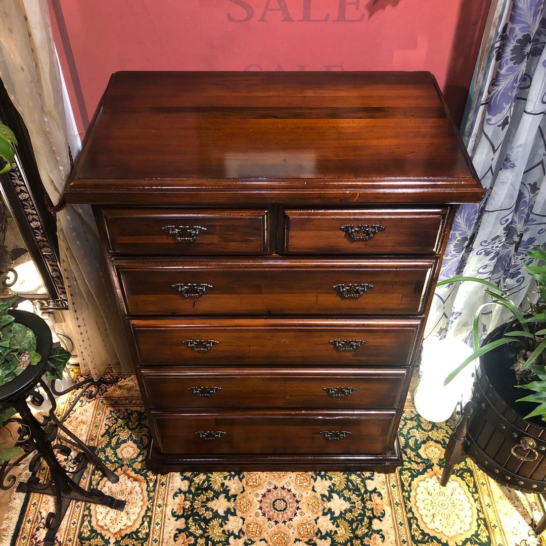 りおちゃんママ オールドパイン　80’s アンティーク　アクセントチェスト