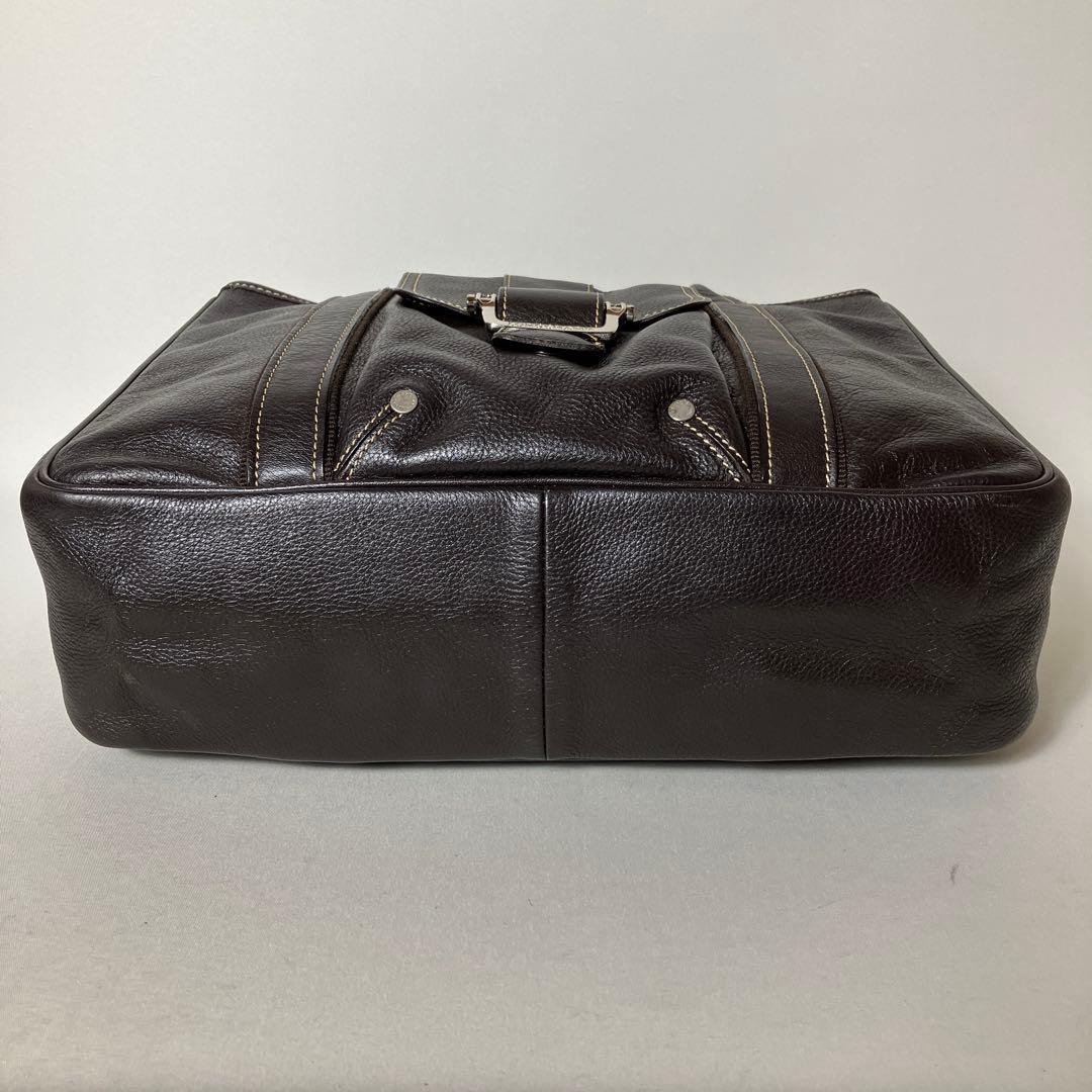 2512-30｜美品｜ロンシャン ハンドバッグ レザー ダークブラウン