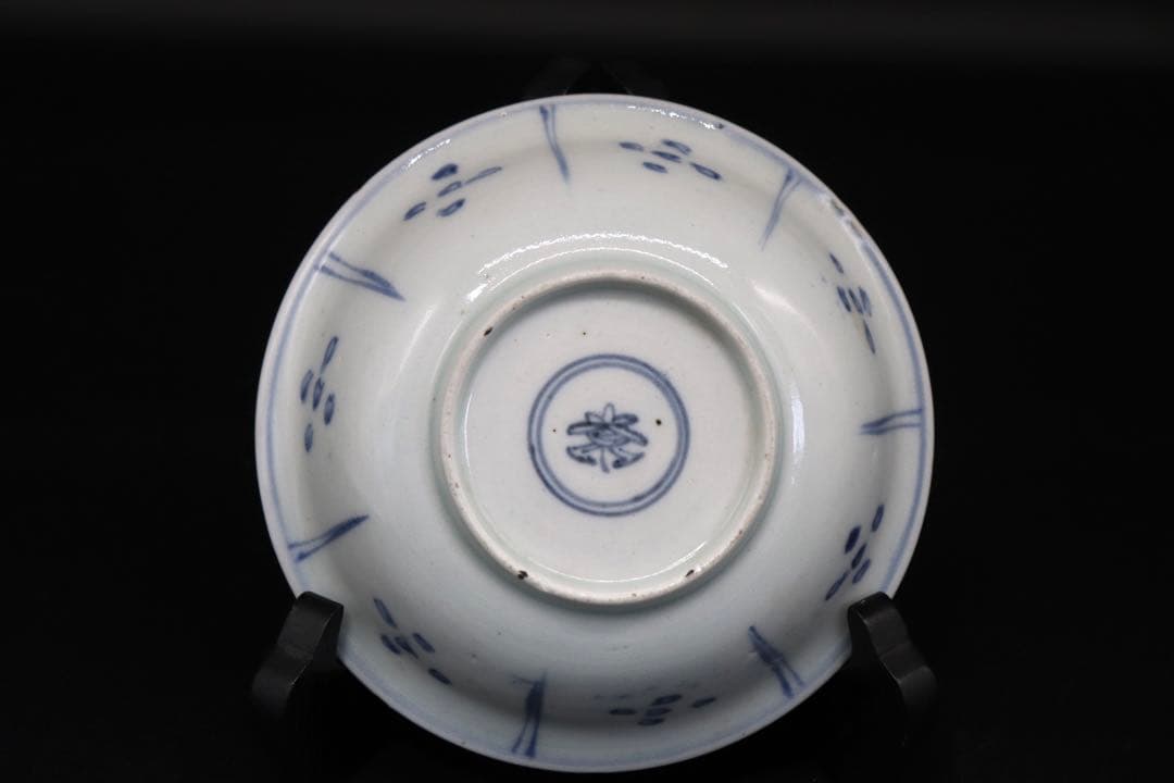 中国　清朝期　染付小皿　送料込み0911