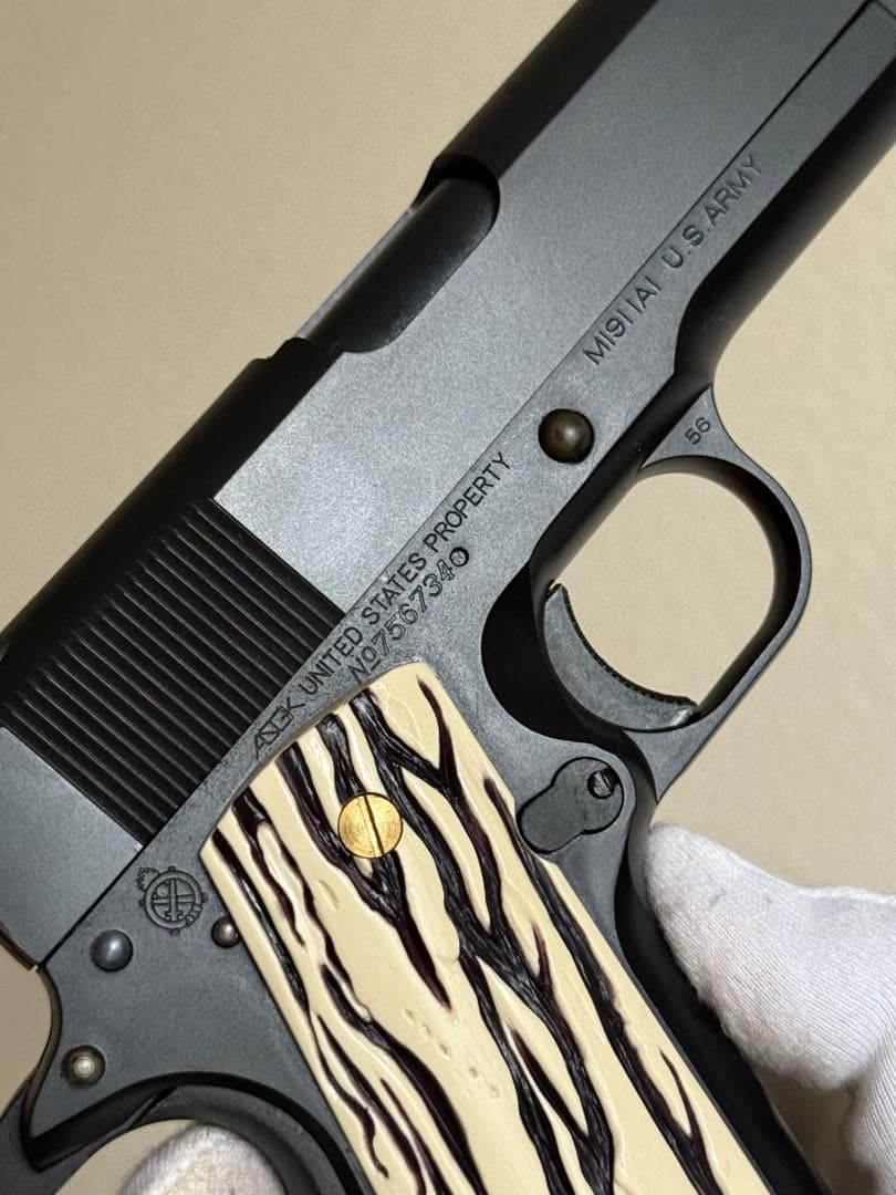 MGC コルト M1911A1 HW ガバメント 象牙グリップ ガスガン