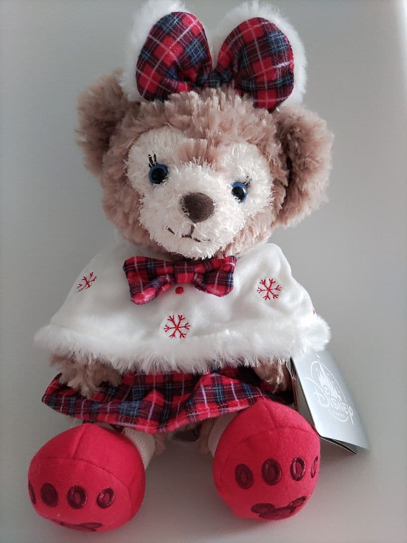 上海ディズニー　ダッフィー　シェリーメイ　クリスマスぬいぐるみ