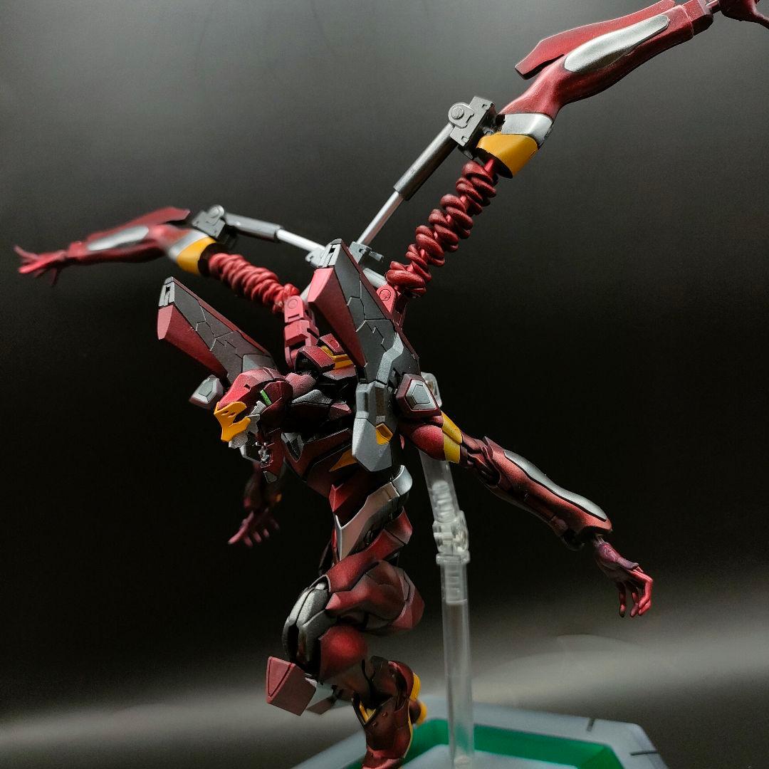 RGエヴァンゲリオン参号機　メタリック塗装　塗装完成品　プラモデル　アスカ