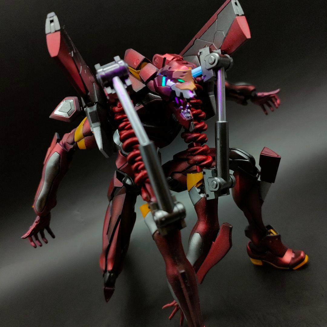 RGエヴァンゲリオン参号機　メタリック塗装　塗装完成品　プラモデル　アスカ