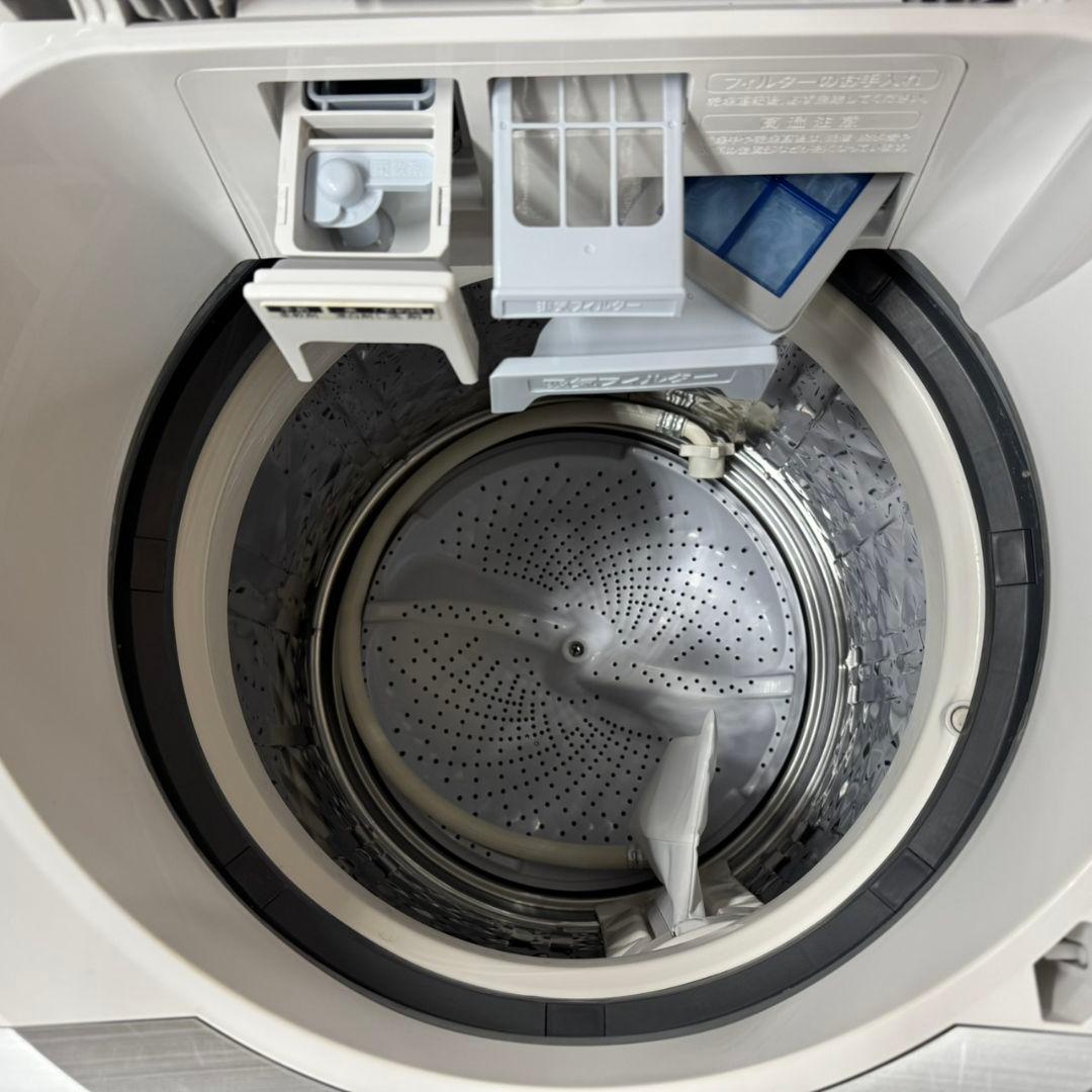 339 洗濯機　大型　容量8キロ　乾燥4.5キロ　SHARP　家庭向け